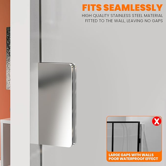 Bathroom Shower Glass Door 34 * 74"