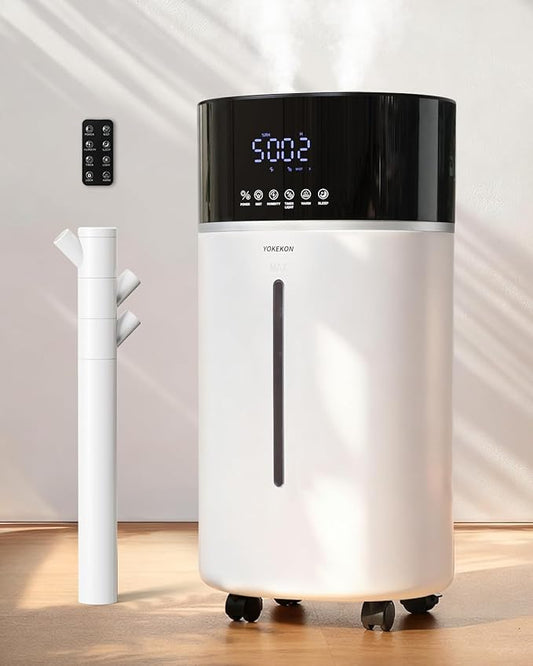 Yokekon Cool and Warm Mist Humidifier Large Room, 4.76Gal/18L Humidifiers