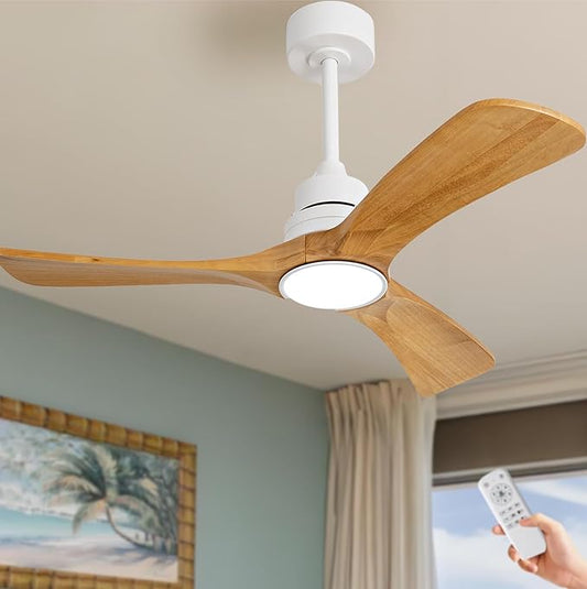 36 Inch Ceiling Fan with Light and Remote Control, 6 Speeds Reversible DC Motor