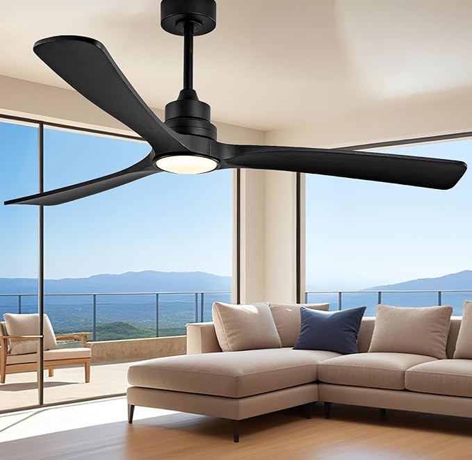 Gaizw Ceiling Fans with Lights, 60 Inch Ceiling Fan with Light and Remote