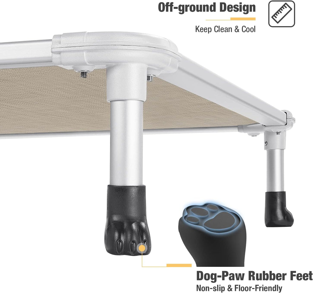 Veehoo Chew Proof Elevated Dog Bed. Everyday comfort that fits naturally into your space.