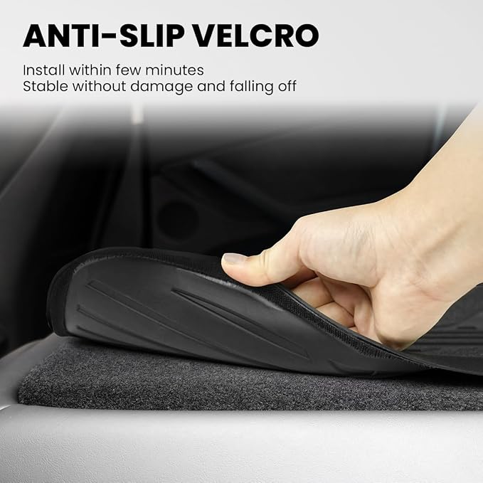 LASFIT Rear Back Seat Cover for Ford Bronco 4-Door 2021-2026 TPE Backrest Mats All Weather Protector Waterproof Split-Seat Design Liner Non-Slip Easy Clean, Bronco 4 Door Accessories