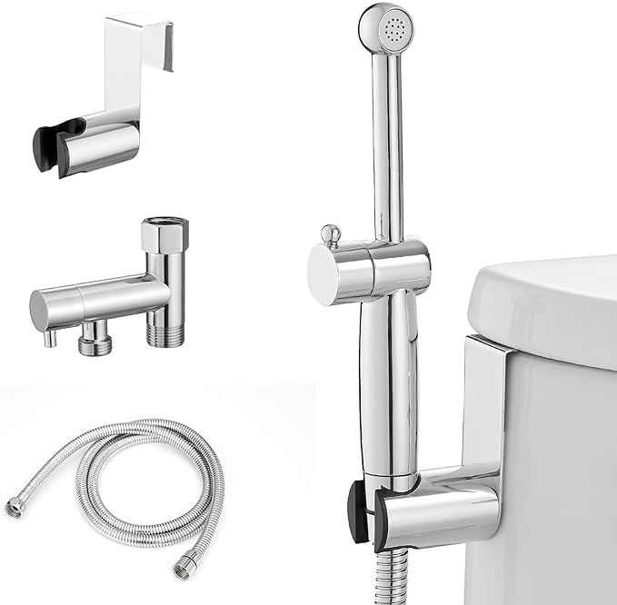 Chrome Handheld Bidet Sprayer for Toilet