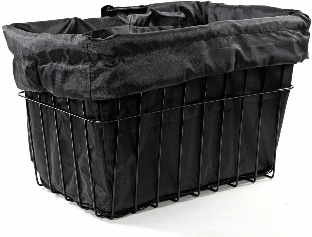 Cruiser Candy Bike Basket Liner Waterproof, Universal Fit for Most Bike Baskets, Stylish 2in1Tote, Bike Basket Cover, EBiKE Front Wire Or Wicker Bike Baskets Fits Up to 15x12x10