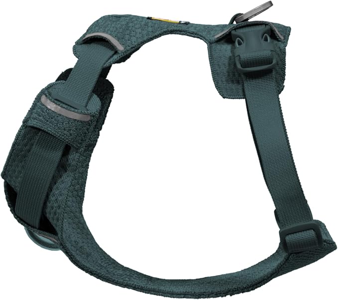 Ruffwear, Front Range Flex Dog Harness, Engineered Knit Construction for Ultimate Fit and Mobility, Lightweight Flexible Everyday Harness with Dual Leash Clips, Deep Teal, Medium