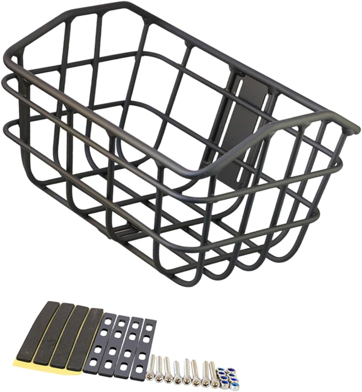 Basket Black Front Sturdy Construction Aluminum Alloy Large Capacity Accessories Cargo Container for Pet Transport