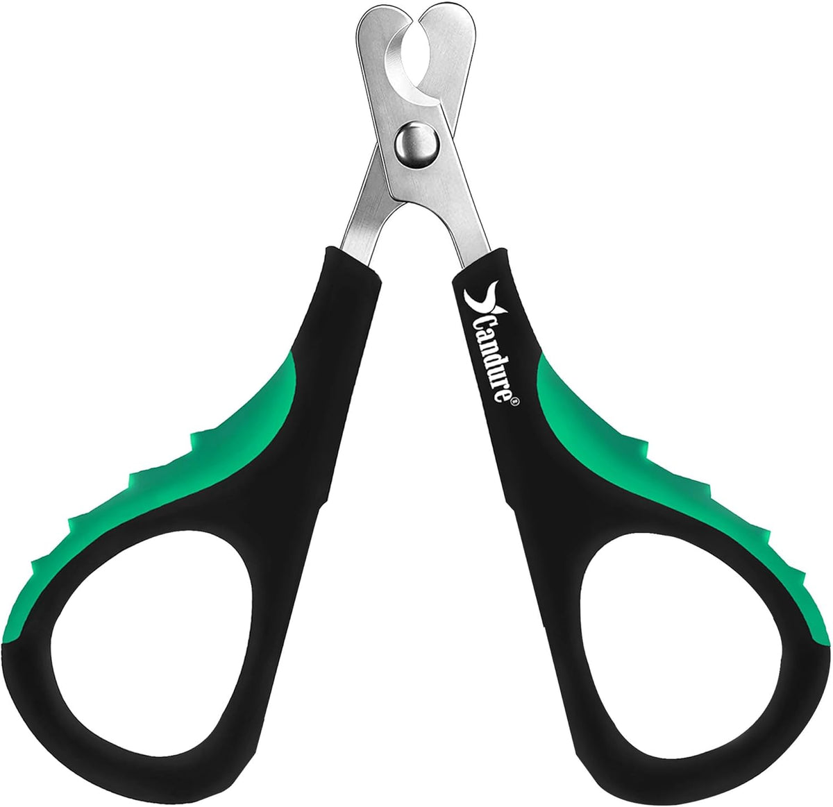 Candure Cat Nail Clippers for Cats, Rabbits, Hamsters, Birds - Stainless Steel Trimmer with Precise Angled Edges for Easy & Safe At-Home Grooming