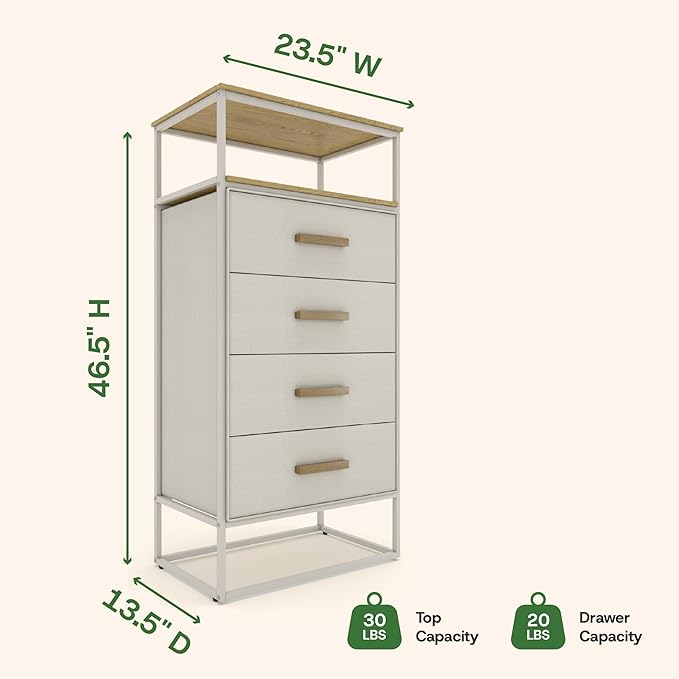 tinge Zana Premium Fabric Dresser