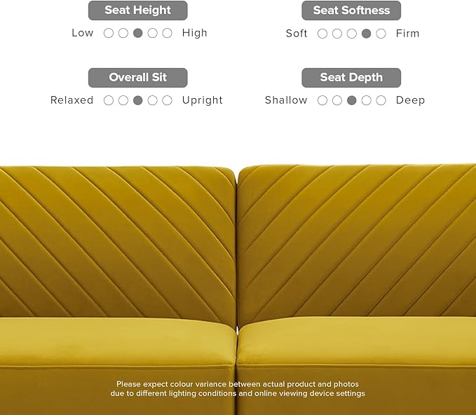 mopio 76.4" Futon Sofa Bed, Couch, Loveseat, Sleeper Sofa, Mid Century Modern Futon Couch, Sofa Cama, Couches for Living Room (Antique Gold Premium Velvet)
