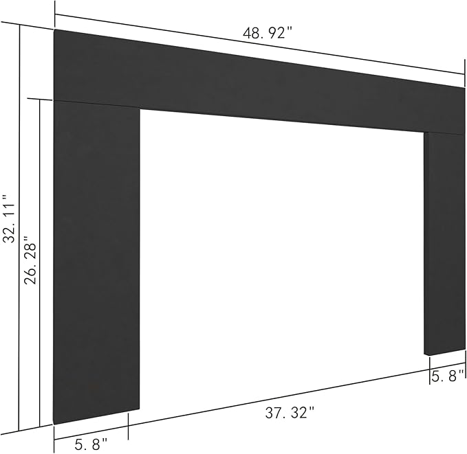 Trim Kit Designed for 40" Electric Fireplace Insert