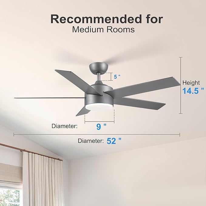 POCHFAN 52 inch Ceiling Fans