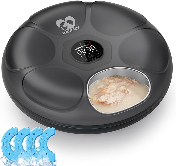 Casfuy Automatic Cat Feeder Cordless