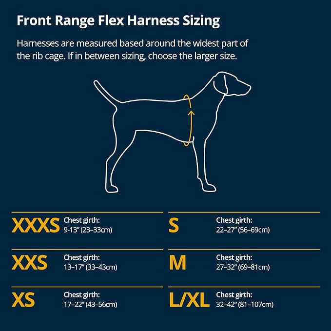 Ruffwear, Front Range Flex Dog Harness, Engineered Knit Construction for Ultimate Fit and Mobility, Lightweight Flexible Everyday Harness with Dual Leash Clips, Basalt Gray, Large/X-Large