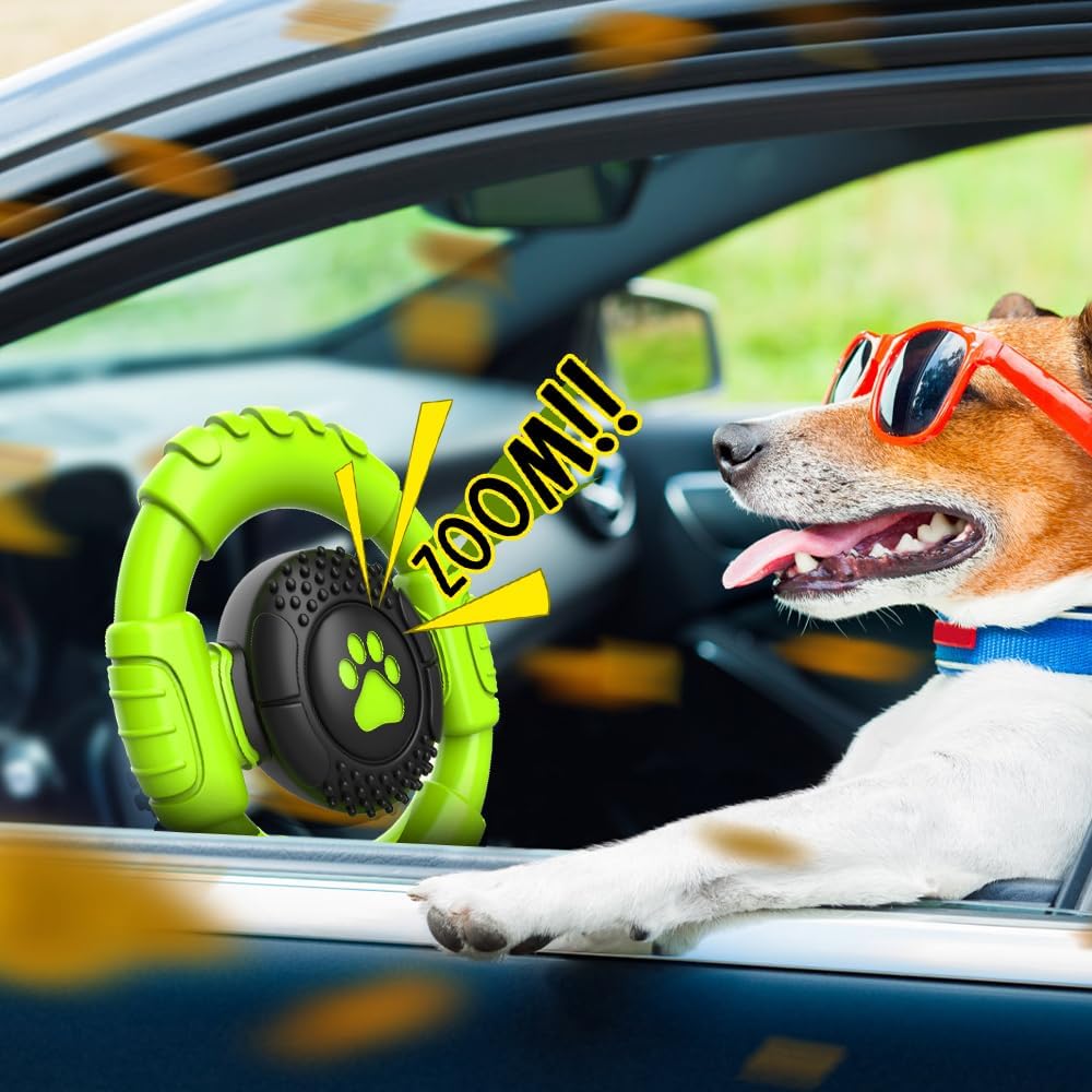 Dog Toys for Aggressive Chewers Large Medium Small Breed Indestructible Durable Tough Squeaky Dog Chew Toys to Keep Them Busy Nylon Rubber Interactive Dog Toys