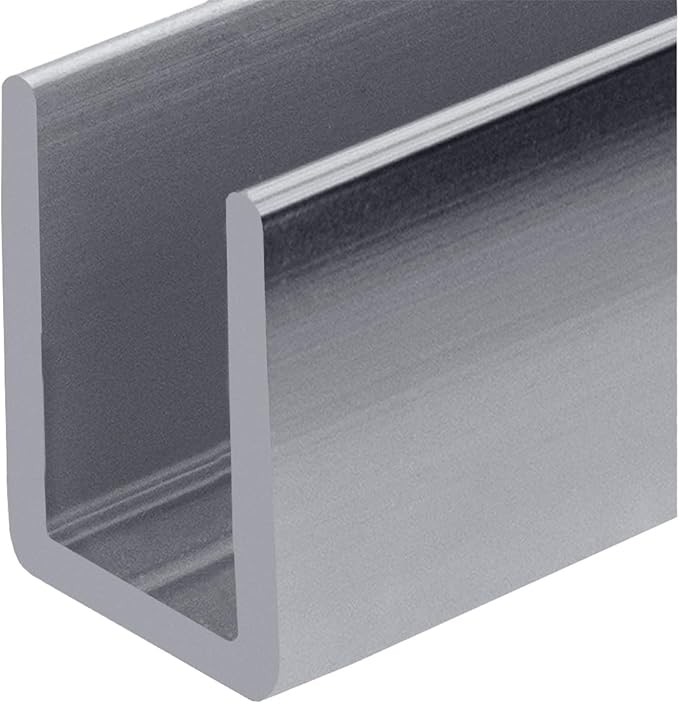 Brixwell SDCD38PS-CCP12 Polished Stainless 3/8" Fixed Panel Shower Door Deep