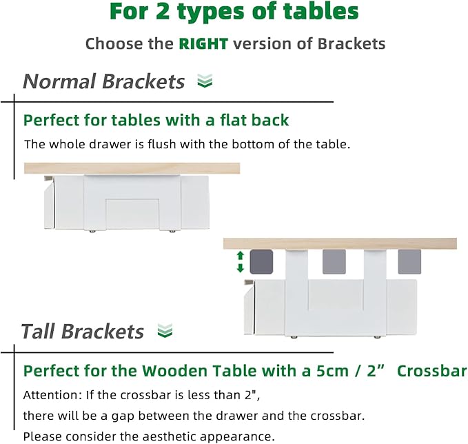 Under Desk Drawer 18", Pull-out Storage Organizer