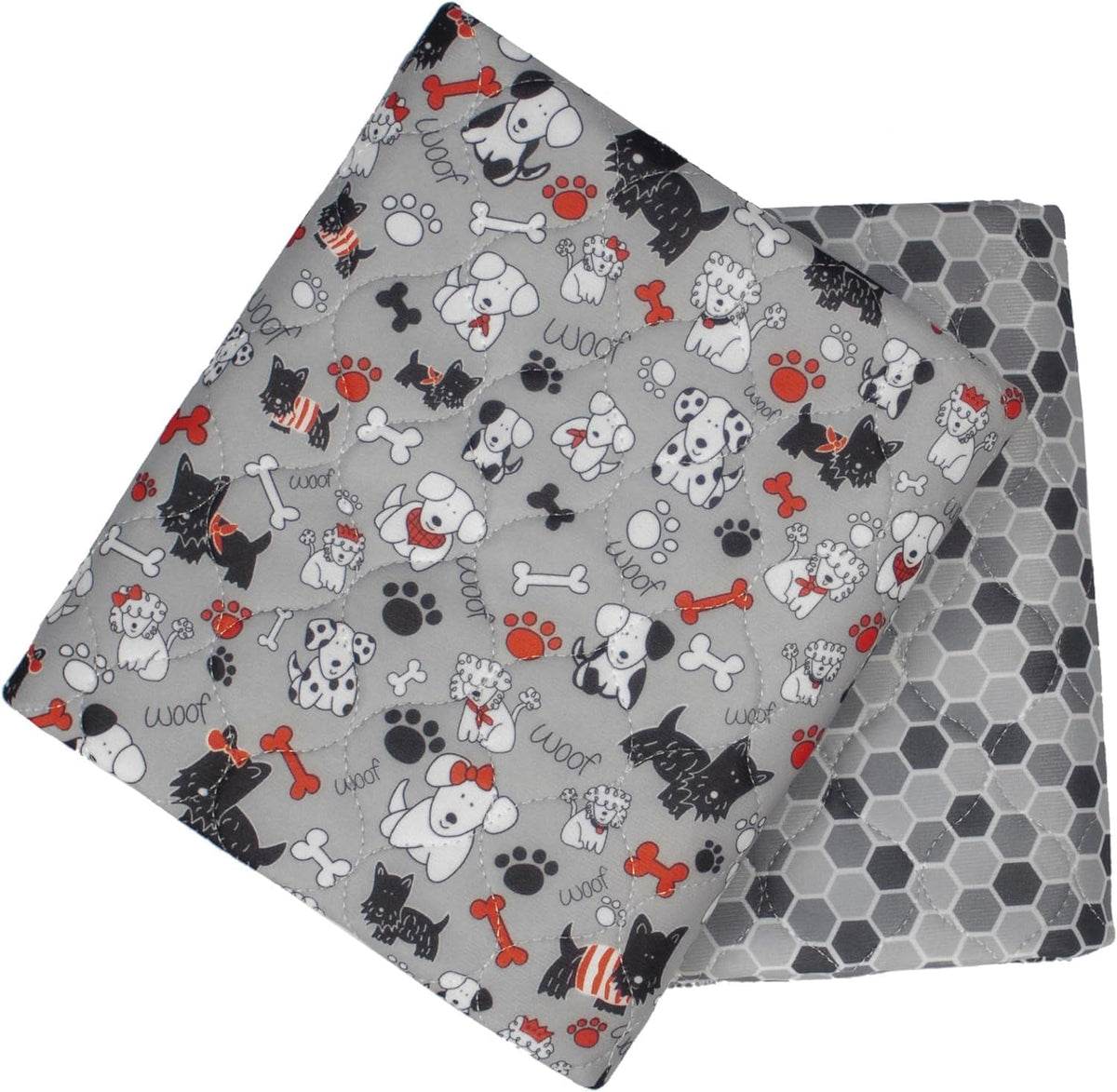 Caldwell's Pet Supply Co. 34x36 Washable Pee Pads for Dogs, Reusable Puppy Potty Mat, Whelping Rug, Waterproof Rug for Dog, Medium (Set of 2)