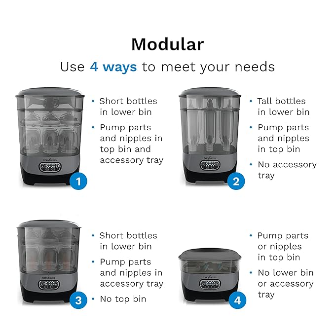 Baby Brezza Bottle Sterilizer and Dryer Advanced – 33% Faster