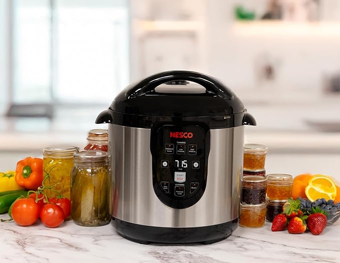 Nesco NPC-9 Smart Electric Pressure Cooker and Canner, Stainless Steel