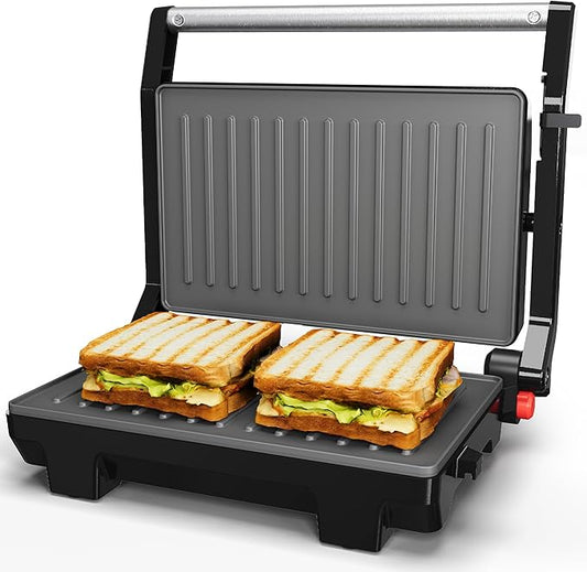 Sunvivi Panini Press Sandwich Maker: Electric Panini Press Grill