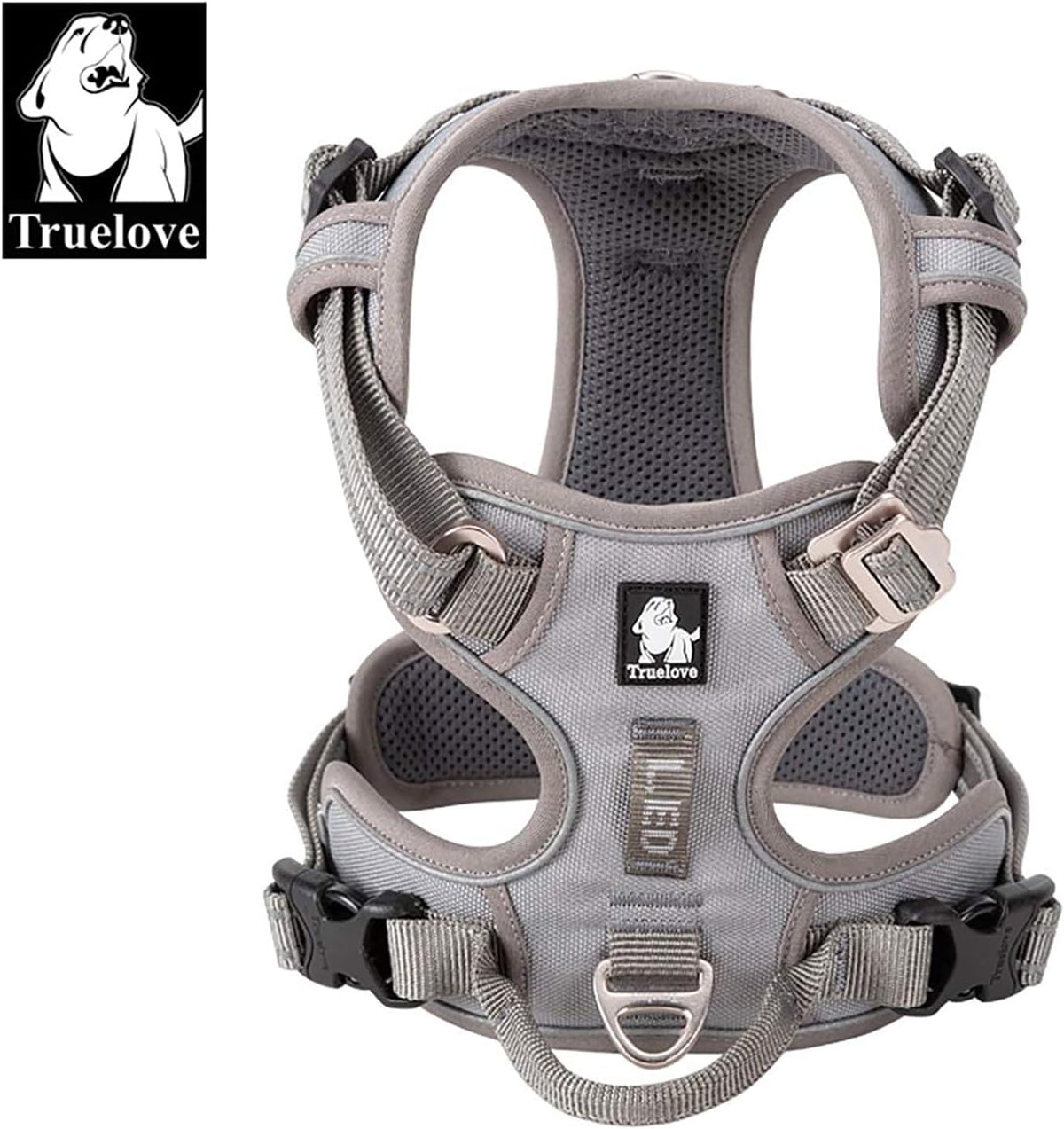 TRUE LOVE Dog Harness No Pull Nylon Reflective Pet Harness Adjustable Comfortable Control Step-in Brilliant Colors Truelove TLH56512