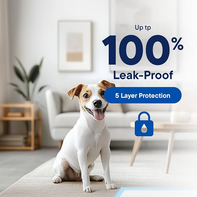 Puppy Pads Pet Pee Pads 23"x36" [200-Count] Pet Training Disposable Pads, Medium Breed Pad, Leak-Proof, Bulk Case Pack - for Cocker Spaniels, Beagles, French Bulldogs, Heavy Duty Surface Protector