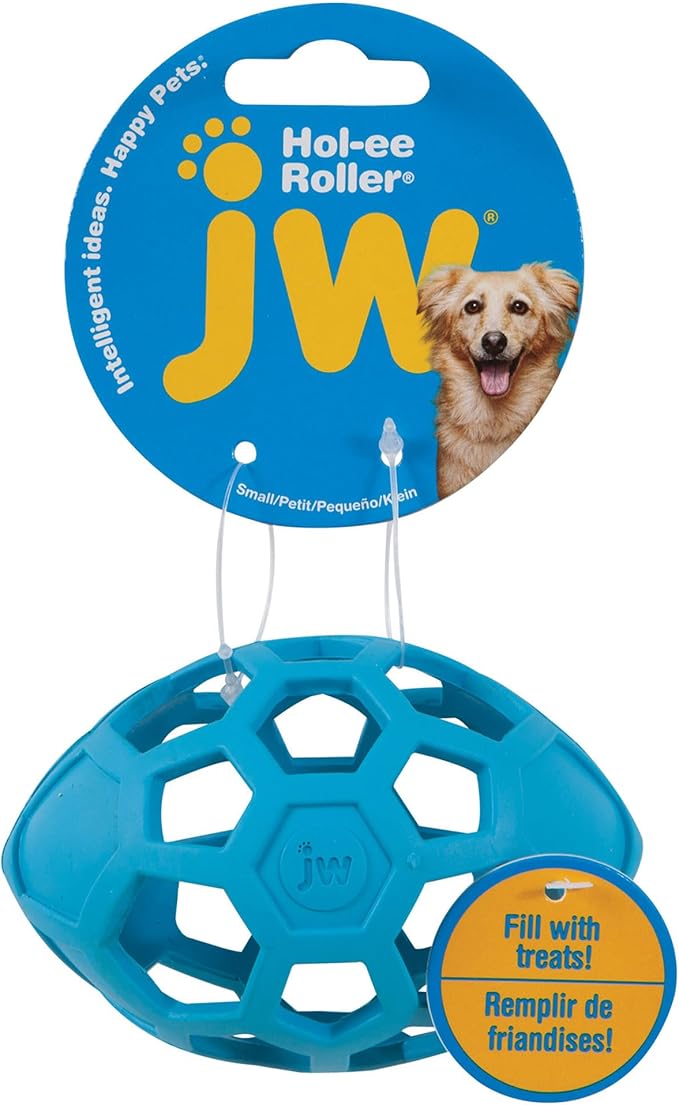 JW Pet Hol-ee Roller Egg Dog Chew Puzzle Toy, Small