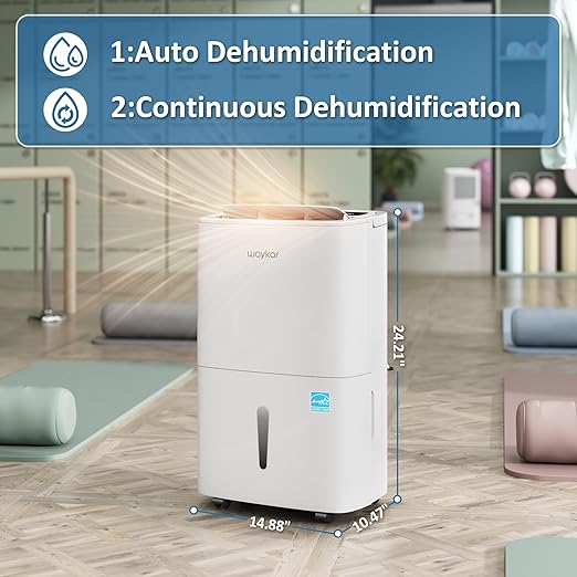Waykar 150 Pints 2025 Energy Star Dehumidifier