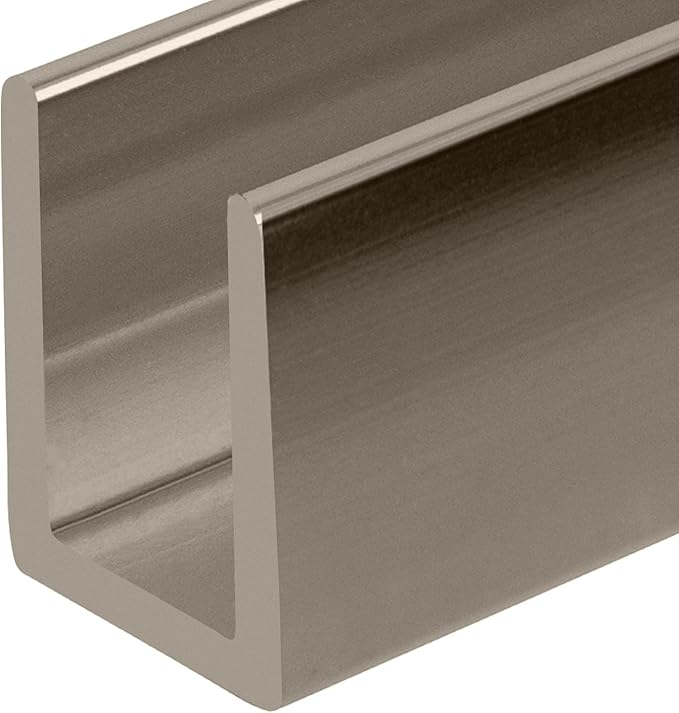 Brixwell SDCD38PN-CCP72 Polished Nickel 3/8" Fixed Panel Shower Door Deep