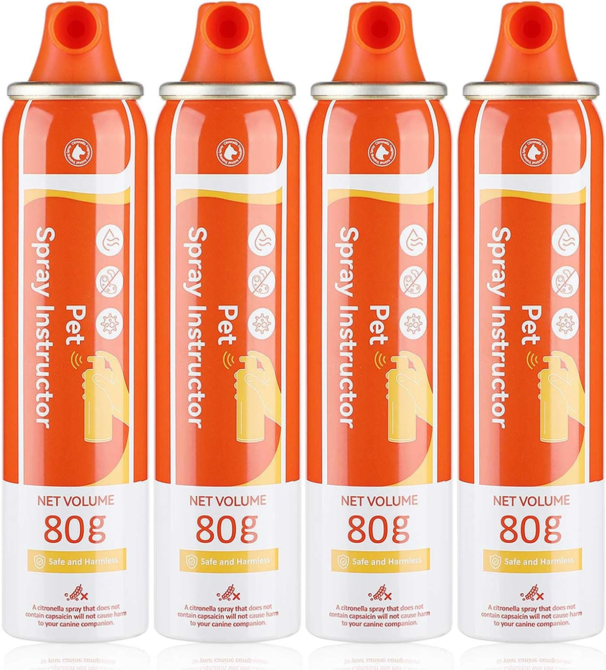 Spray Corrector Dog 80ml 4 Pack Spray Dog Trainer, Corrector Spray for Dog to Stops Barking, Jumping Up, Food Stealing, Dog Fights, Avoidance, Unwanted Dog Behaviour