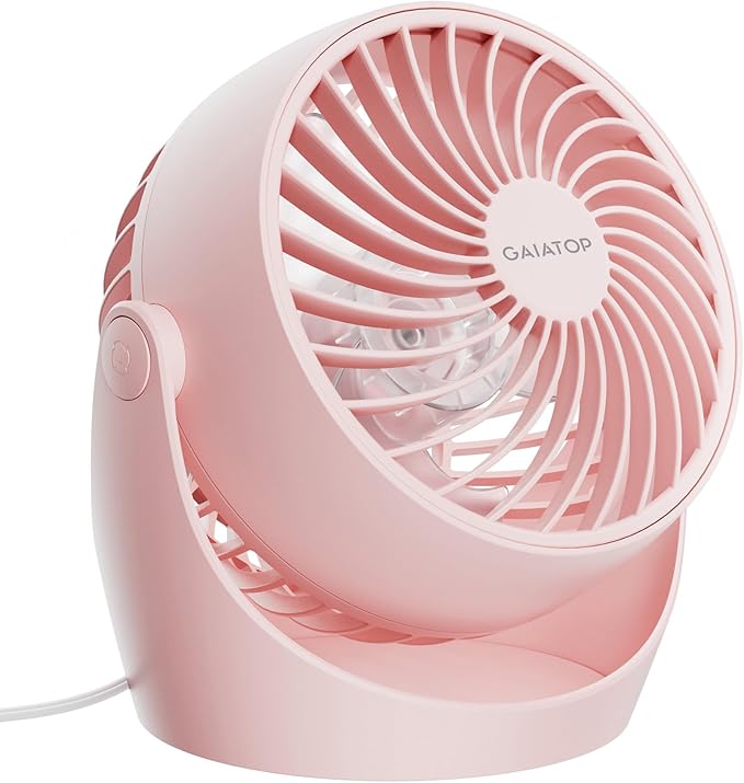 Gaiatop Desk Fan, 5-Inch Portable Electric Table Desktop Air Circulator Fans