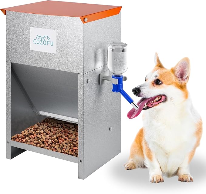 Automatic Gravity-Fed Dog Feeder