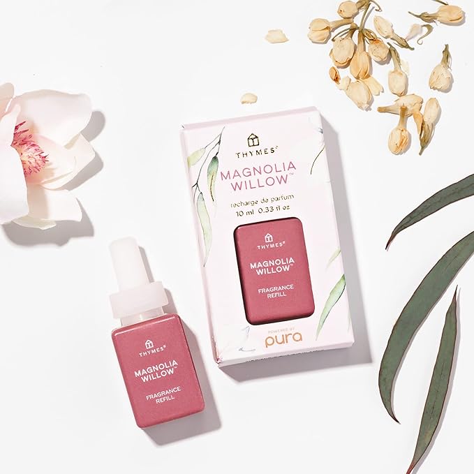 Thymes Pura Refills – 2 Pack of Oil Diffuser Scents – Long-Lasting Pura