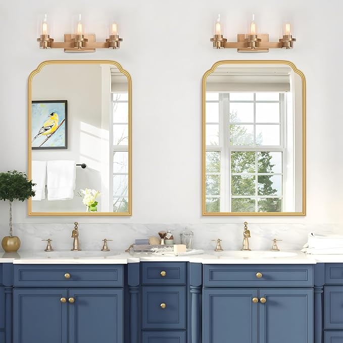 20X30 Inch Gold Bathroom Mirror