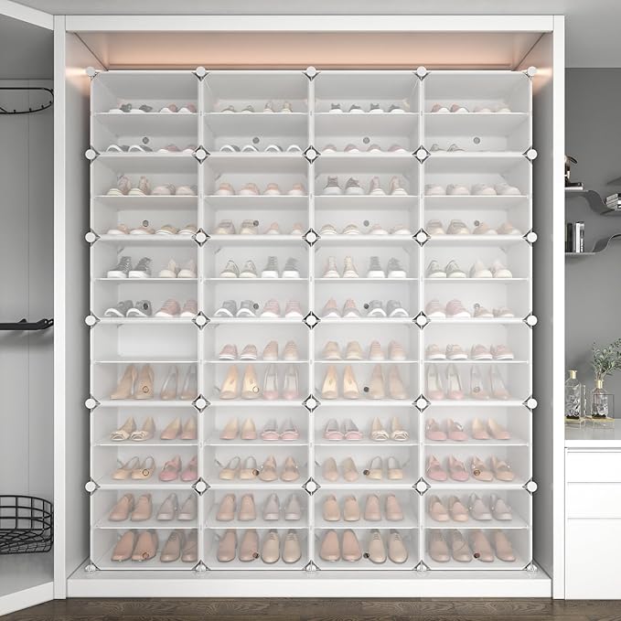ROJASOP Shoe Storage Cabinet, 12-Tier Shoe Organizer 96 Pairs Extra Large
