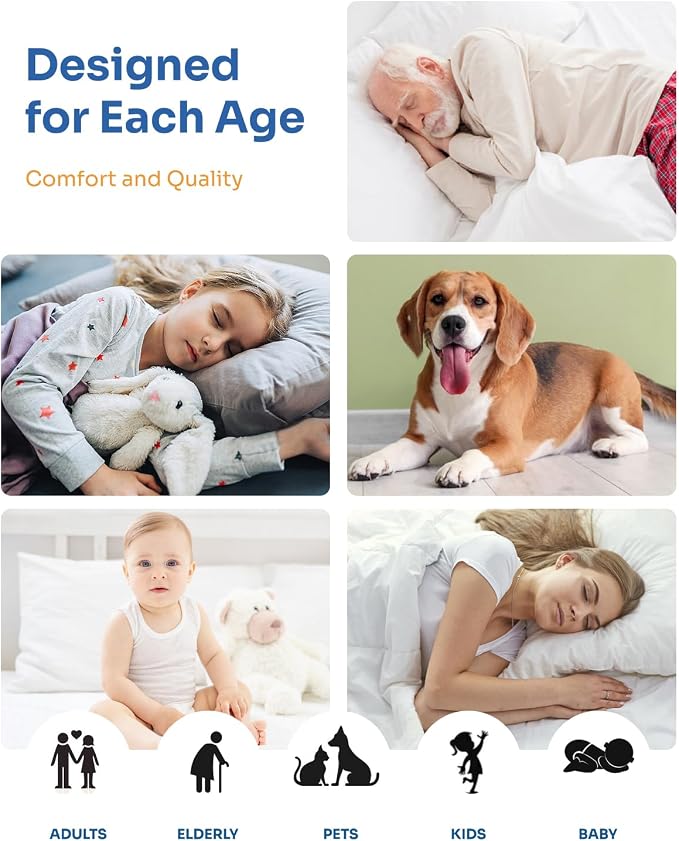 Washable Bed Pads 36" x 52" - 4 Pack, Grey, Waterproof Bed Pads for Incontinence, Bed Wetting Pads for Bed, Sofa, Floor, Resuable Underpads for Adults, Seniors, Pet