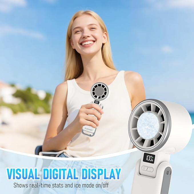 PlayHot Upgraded Portable Handheld Fan