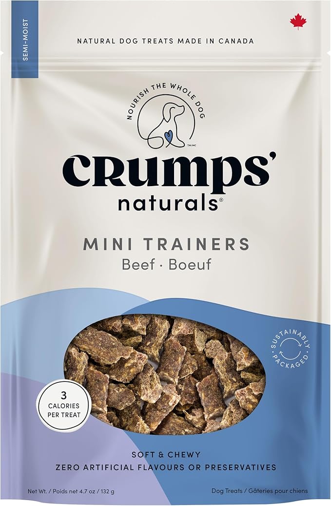 Crumps' Naturals Mini Trainers Semi Moist Beef 4.7oz