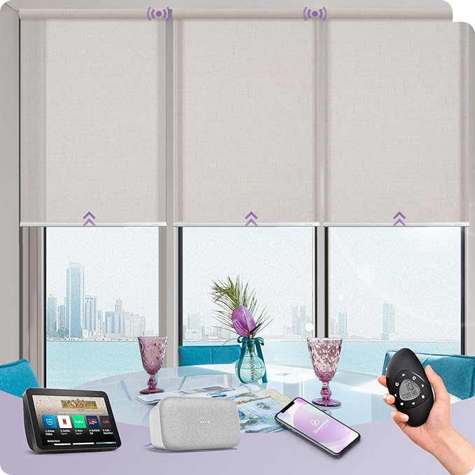 Graywind Motorized Light Filtering Shades Compatible