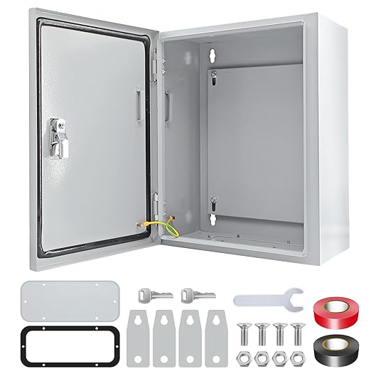 Electrical Box 16 x 12 x 8'' Steel Electrical Junction Box，NEMA 4X Steel