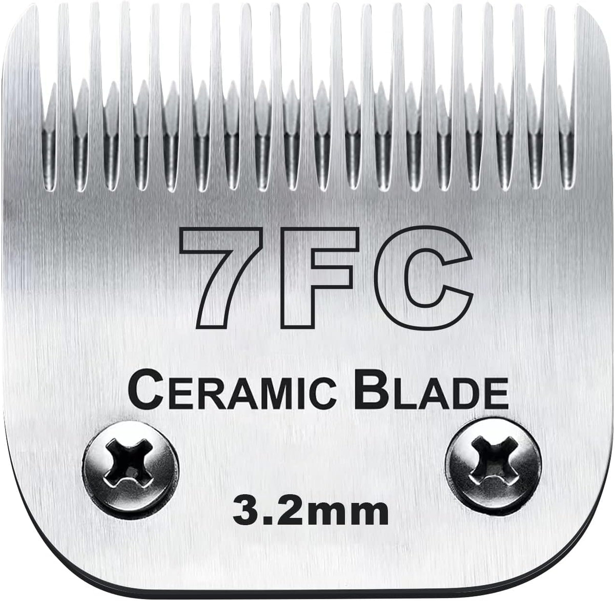 7FC Blades Dog Grooming Clipper Compatible with Andis Pet/Oster A5/Wahl KM Series, Ceramic & Stainless Steel Blade