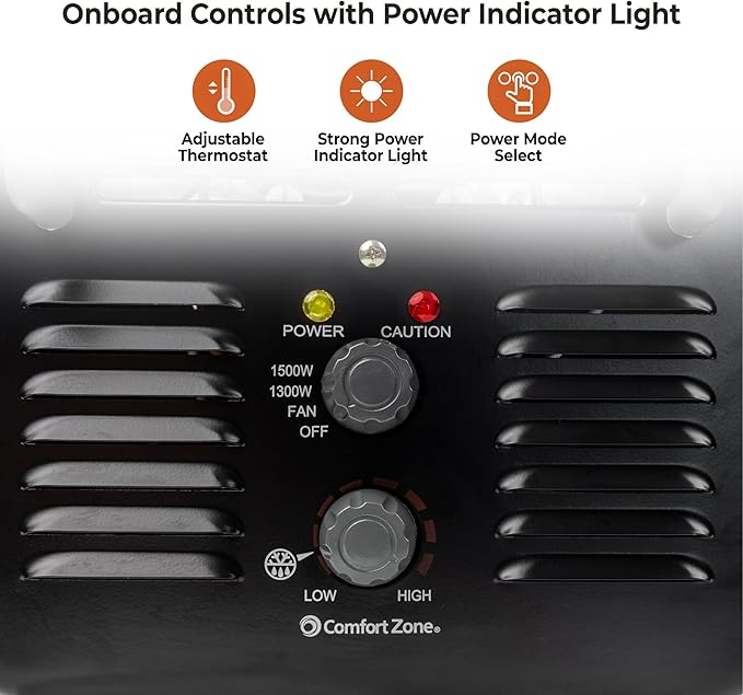 Comfort Zone Electric Portable Milkhouse Style Utility Space Heater