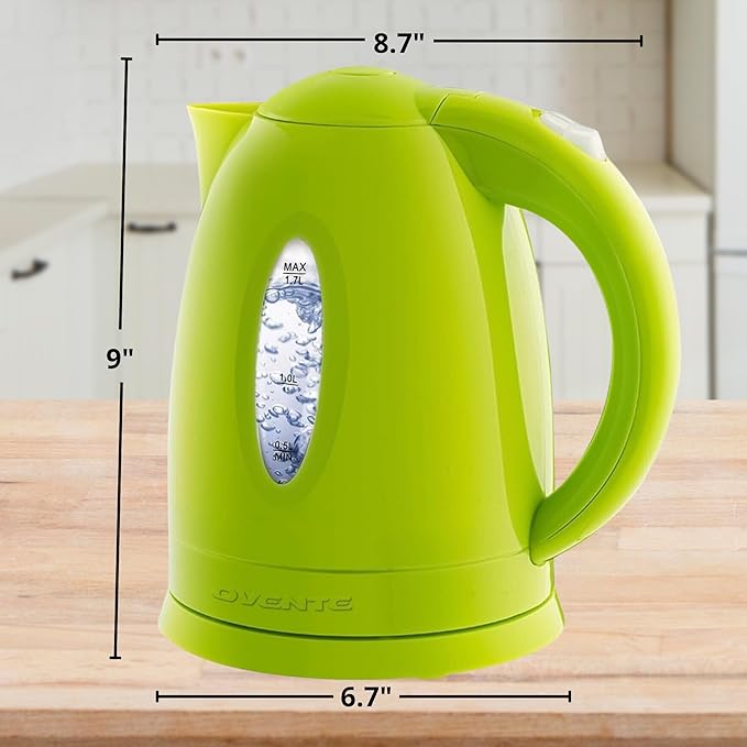 OVENTE Electric Kettle, 1.7L Fast Boiling Water Heater