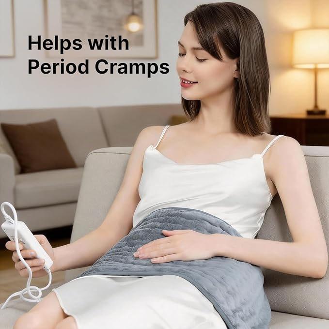 Heating Pad for Back, and Shoulder Pain Relief, Electric Heat Pad