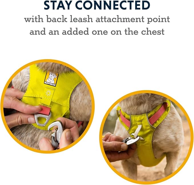 Ruffwear, Hi & Light, Everyday Lightweight Dog Harness, Trail Running, Walking, Hiking, All-Day Wear, Lichen Green, X-Small