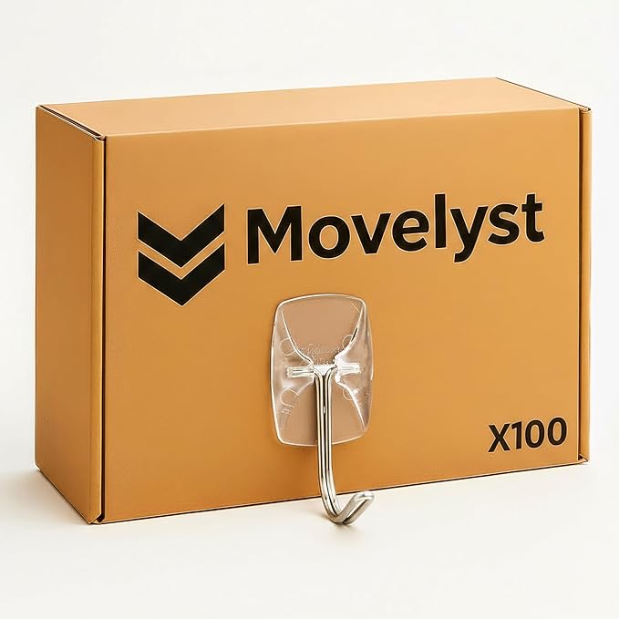 100 Small Hooks+120 Removable Strips, Damage-Free Utility Hooks, Heavy Duty