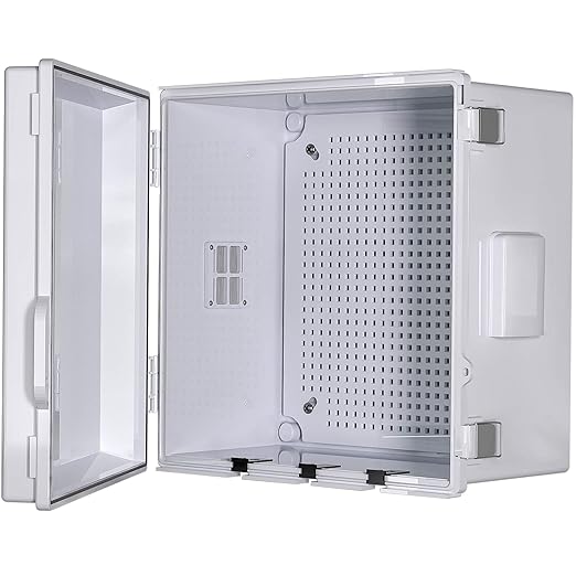 ABS Electrical Junction Box, Ventilated Design, Cable Grommets, IP65 Waterproof