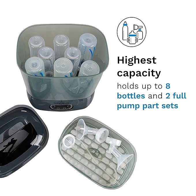 Baby Brezza Bottle Sterilizer and Dryer Advanced – 33% Faster