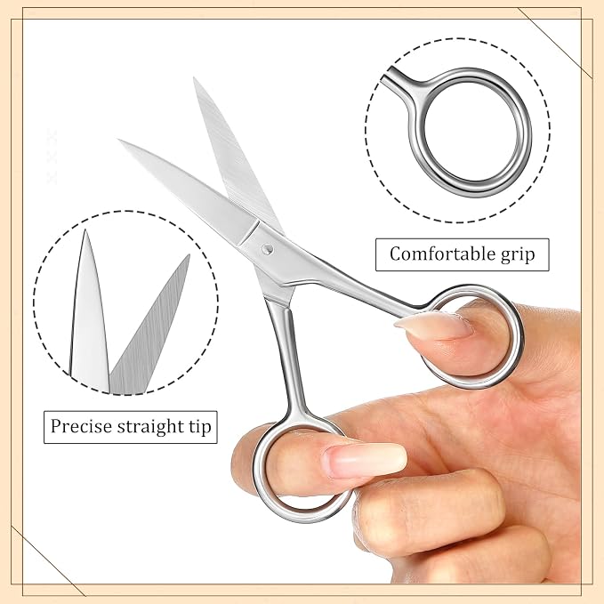 Maitys 10 Set Appreciation Gifts Bulk Beard Brush Comb Scissors,Round | Boar Bristle Beard Brush, for Men Father Colleague Employee