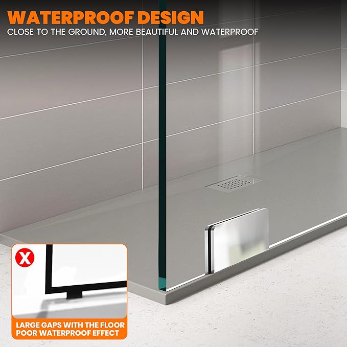 Bathroom Shower Glass Door 34 * 74"
